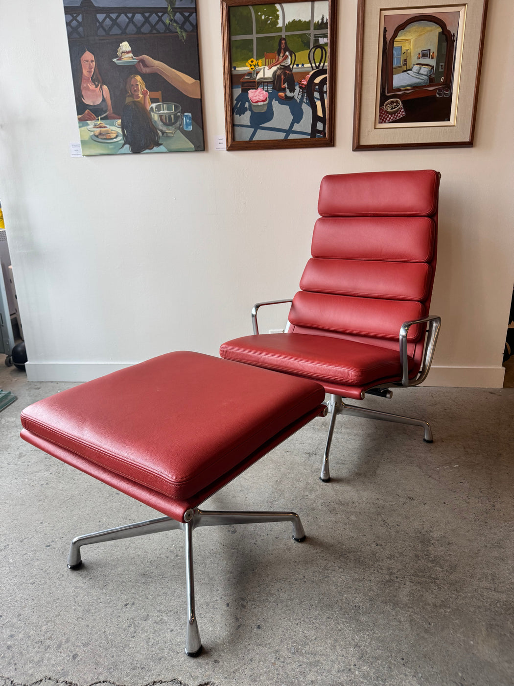 Eames Soft Pad Chair + Ottoman