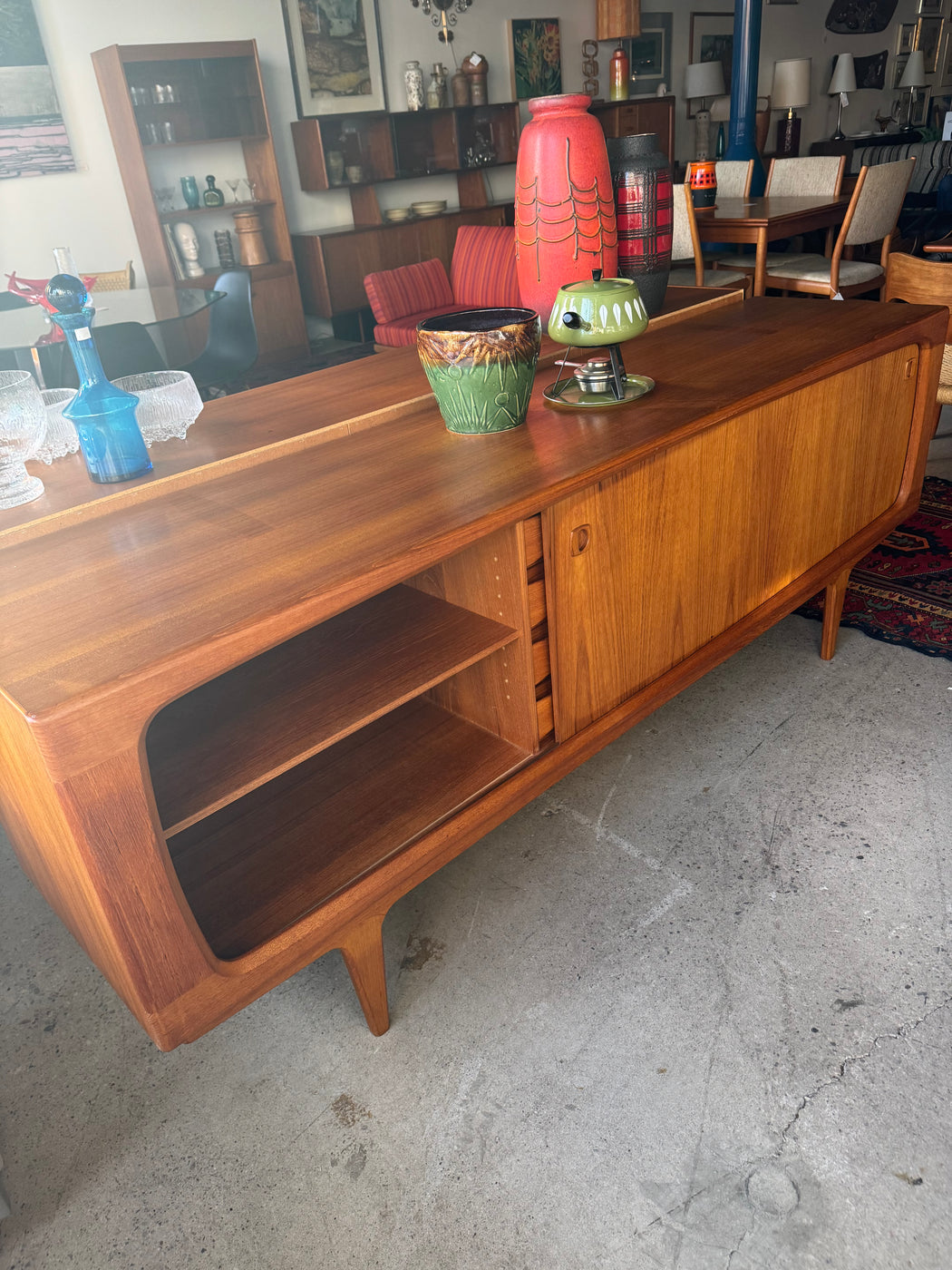 Atomic Teak Credenza