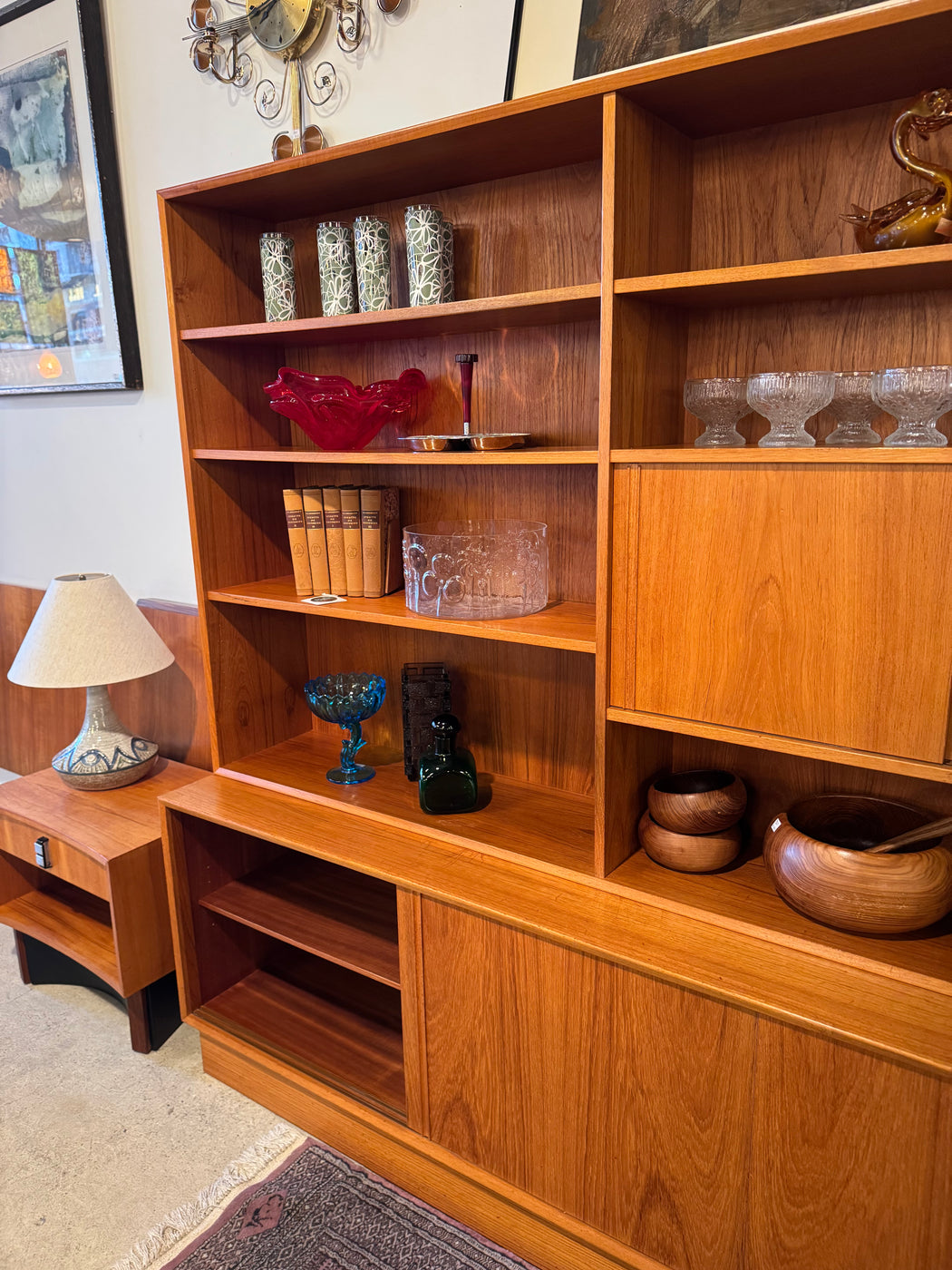 Danish Teak Shelving Unit
