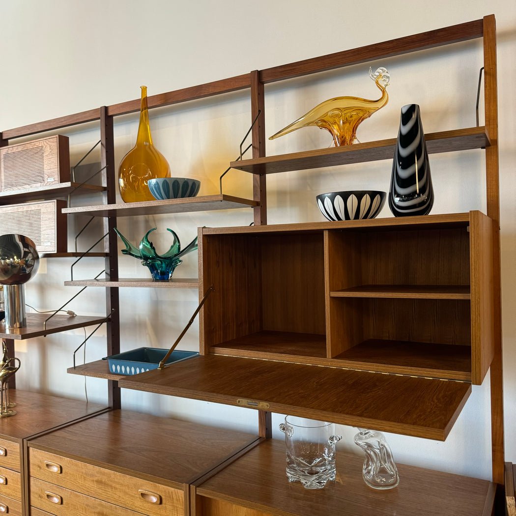 SOLD • PS Systems Teak Wall Unit