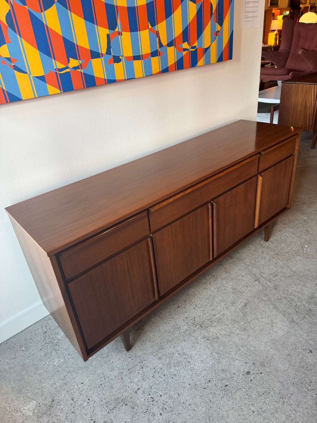 Vintage Walnut Credenza