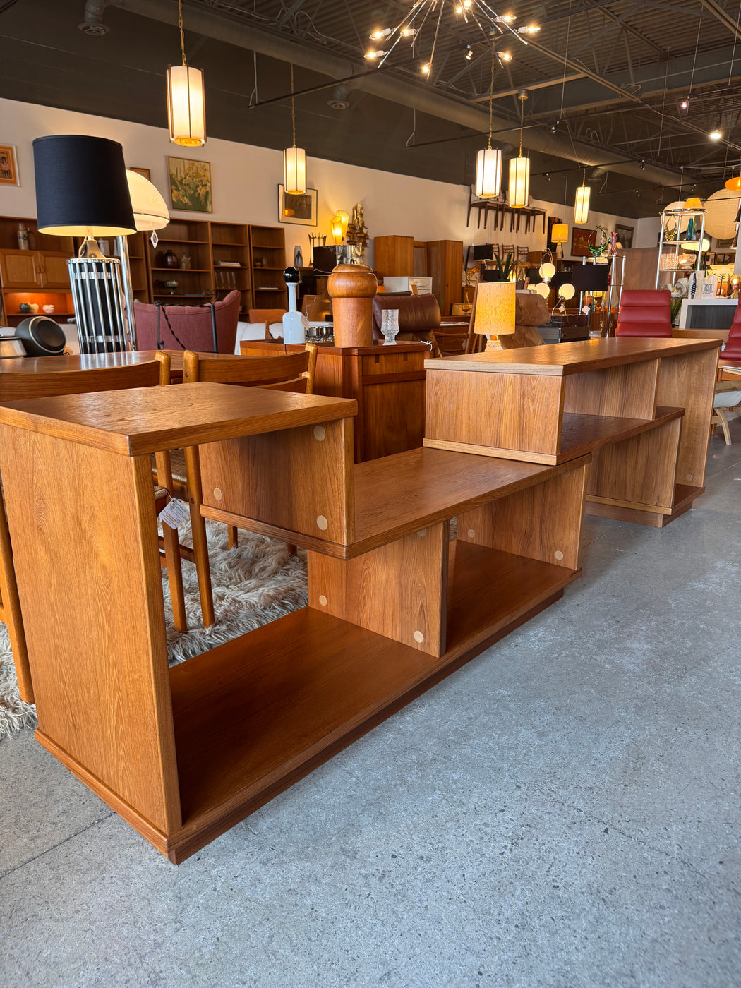 Vintage Extending Teak Shelf