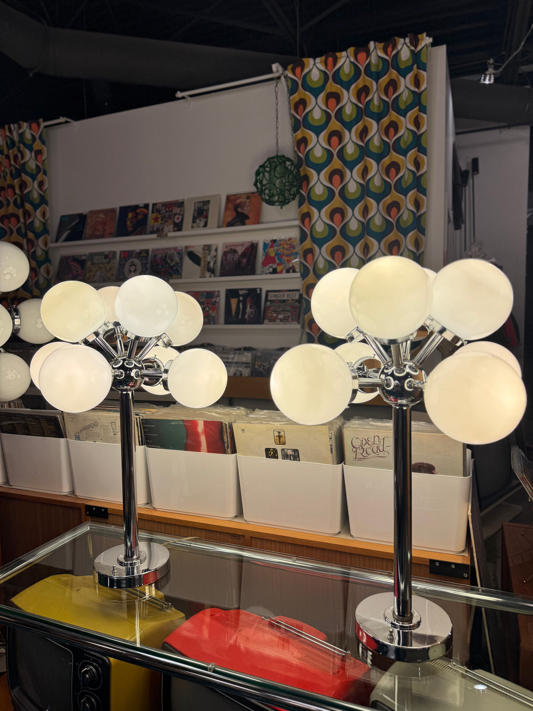 70s Chrome Sputnik Lamps