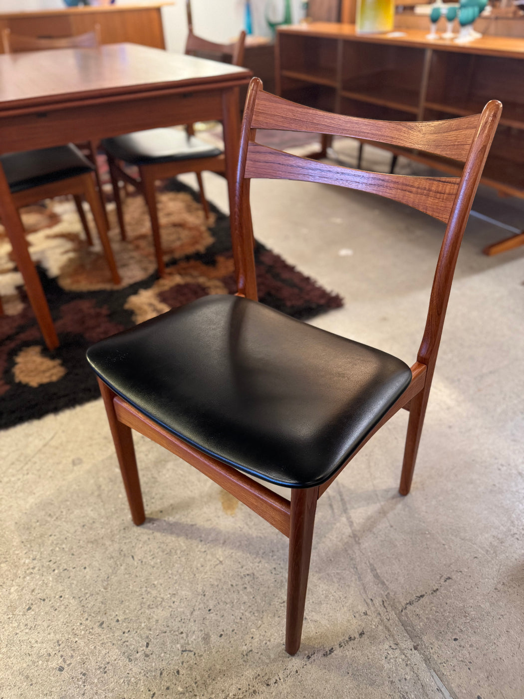 Set of 4 Danish Teak Dining Chairs