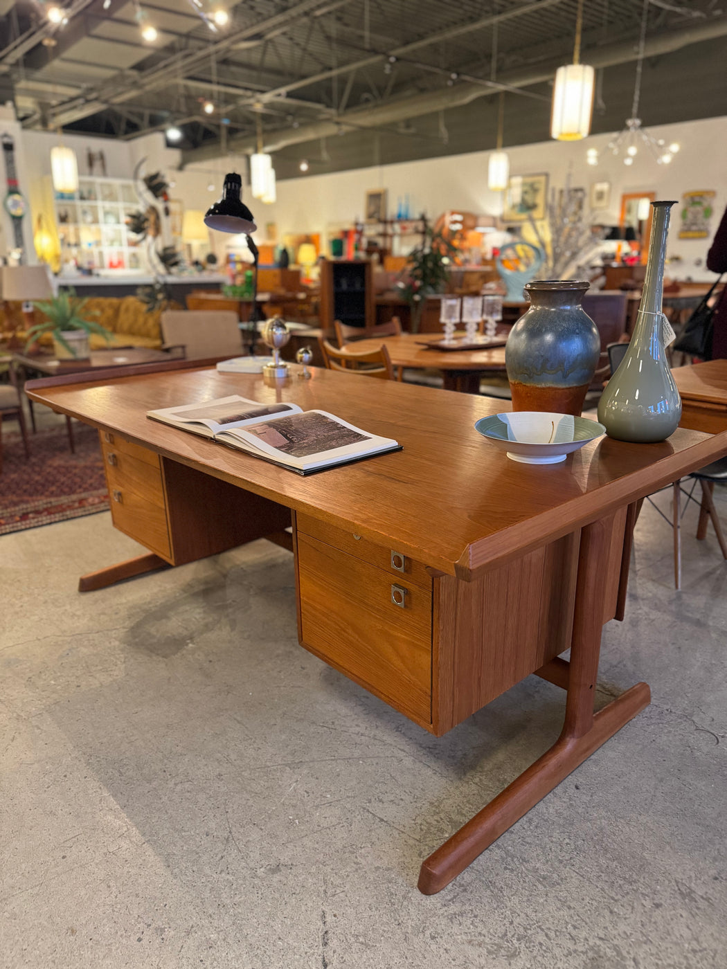 SALE • HP Hansen Teak Executive Desk