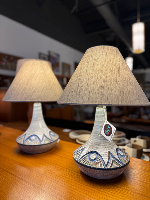 Pair of Ceramic Soholm Stentoj Lamps