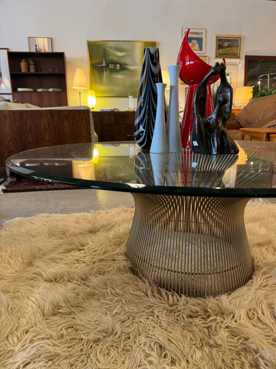 Warren Platner Nickel Coffee Table