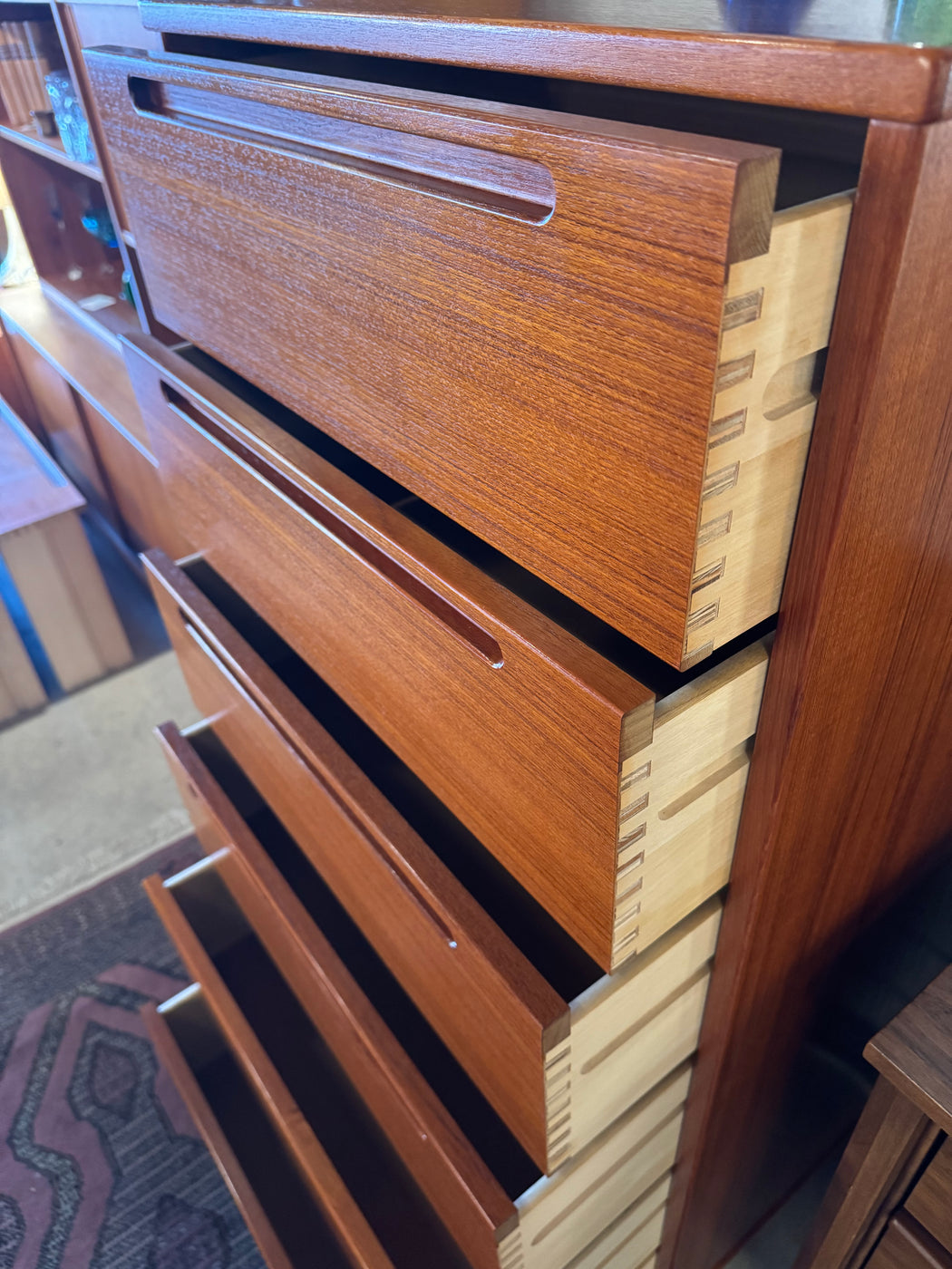 Torring Mobelfabrik Tall Teak Dresser