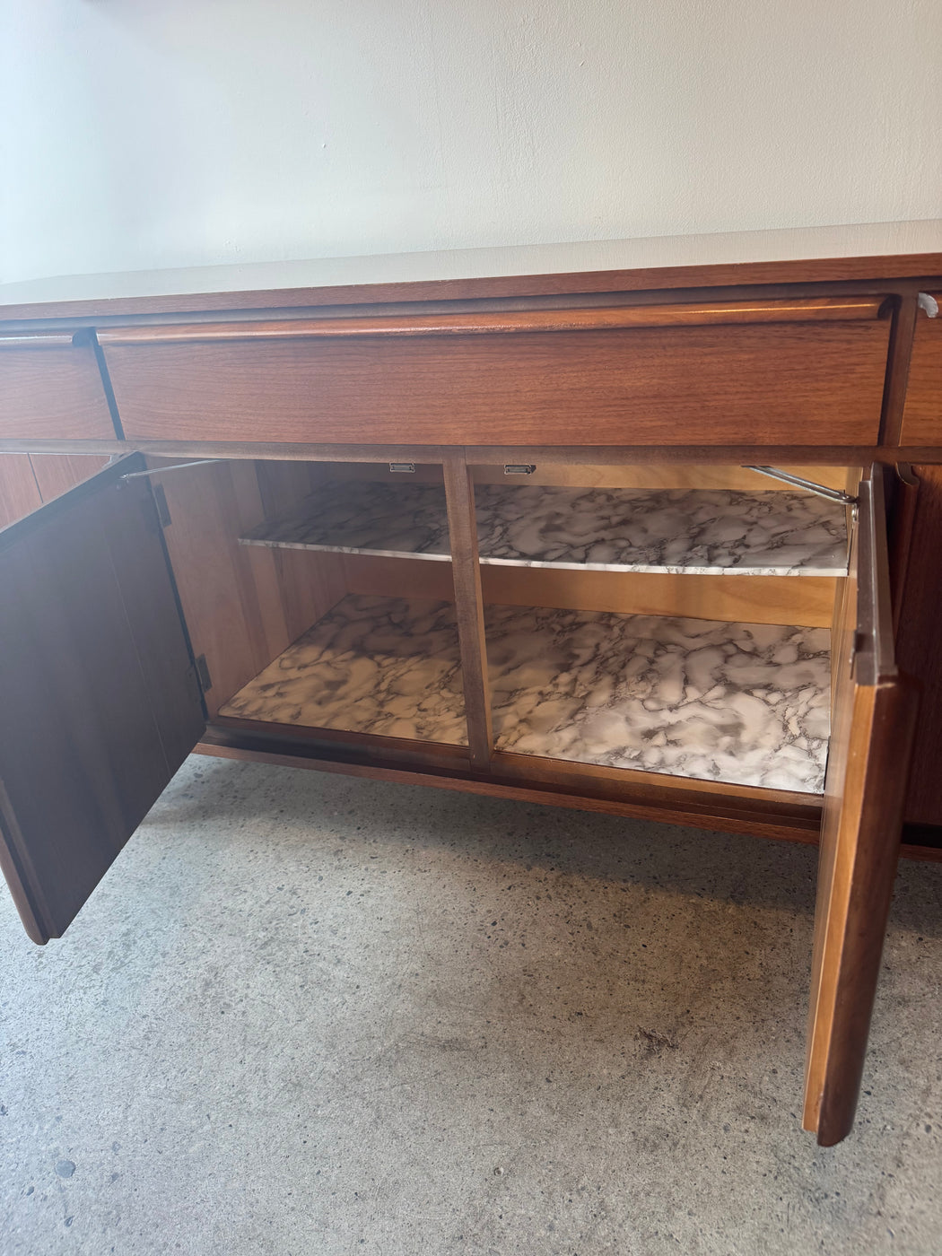 Vintage Walnut Credenza