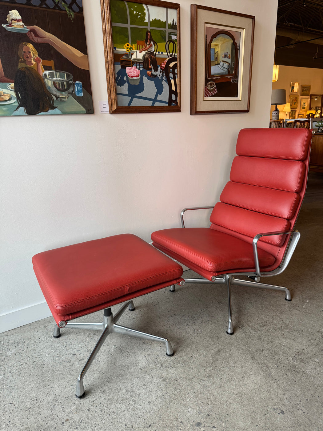 Eames Soft Pad Chair + Ottoman