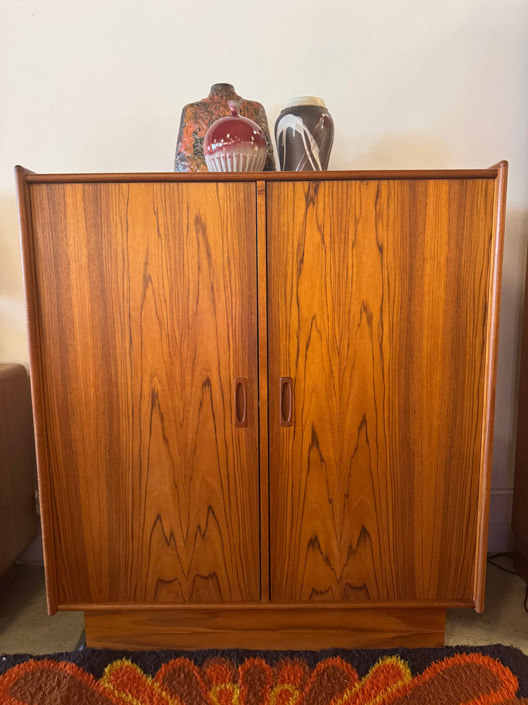 Vintage Teak Wardrobe Dresser