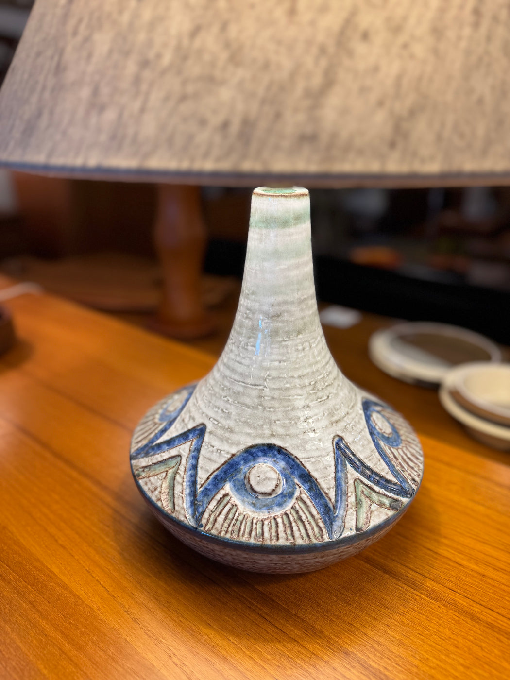 Pair of Ceramic Soholm Stentoj Lamps