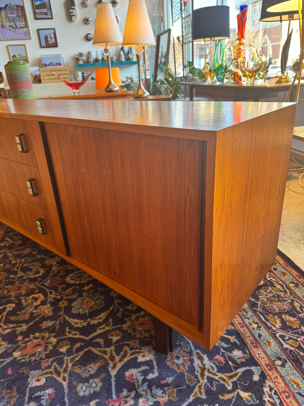 RS Associates Teak Dresser Credenza
