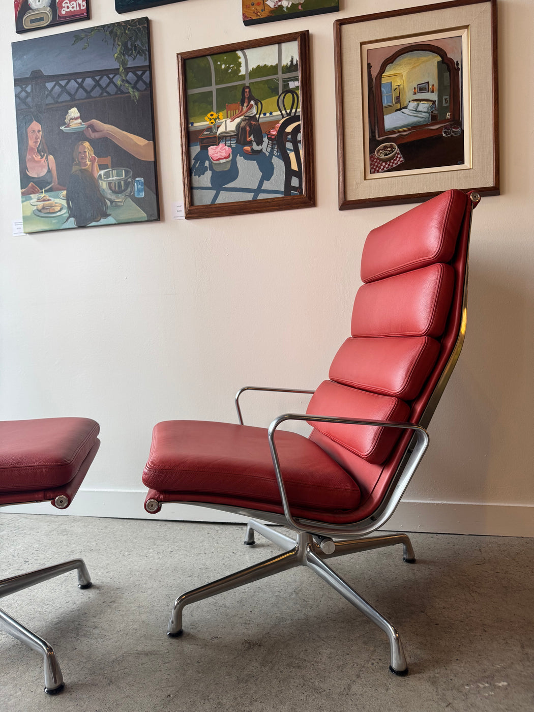 Eames Soft Pad Chair + Ottoman