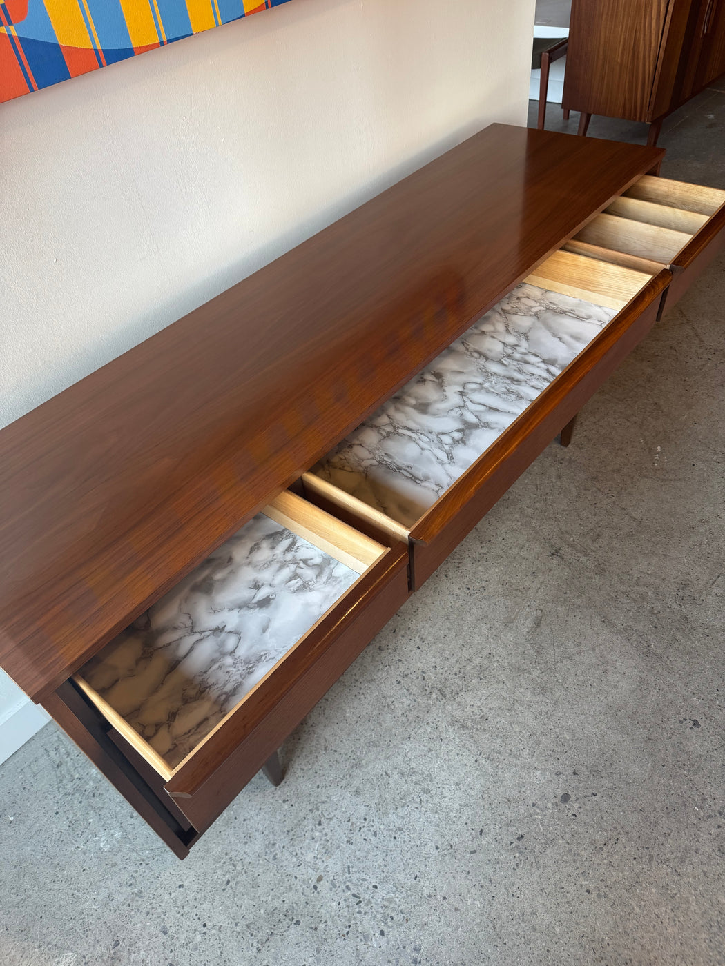 Vintage Walnut Credenza
