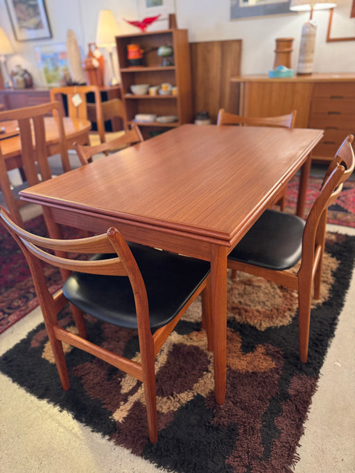 Danish Teak Draw Leaf Table