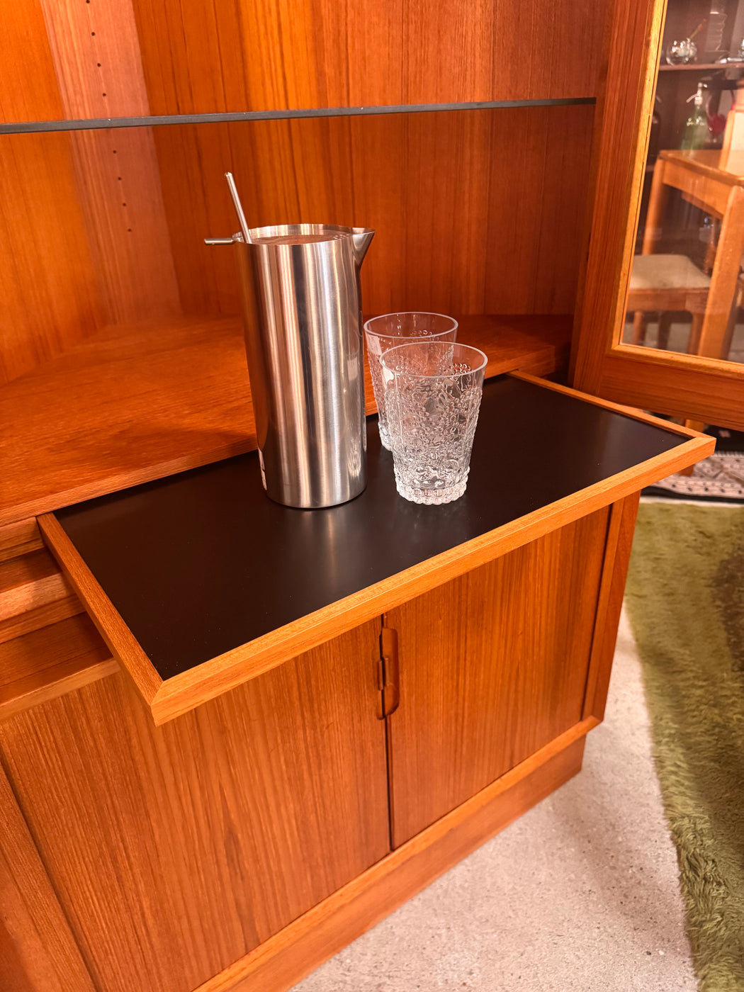 Danish Teak Corner Cabinet