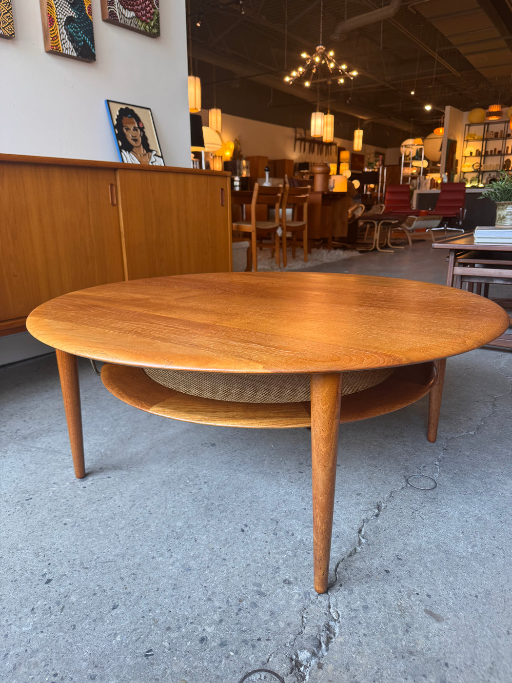 France & Son Solid Teak Coffee Table