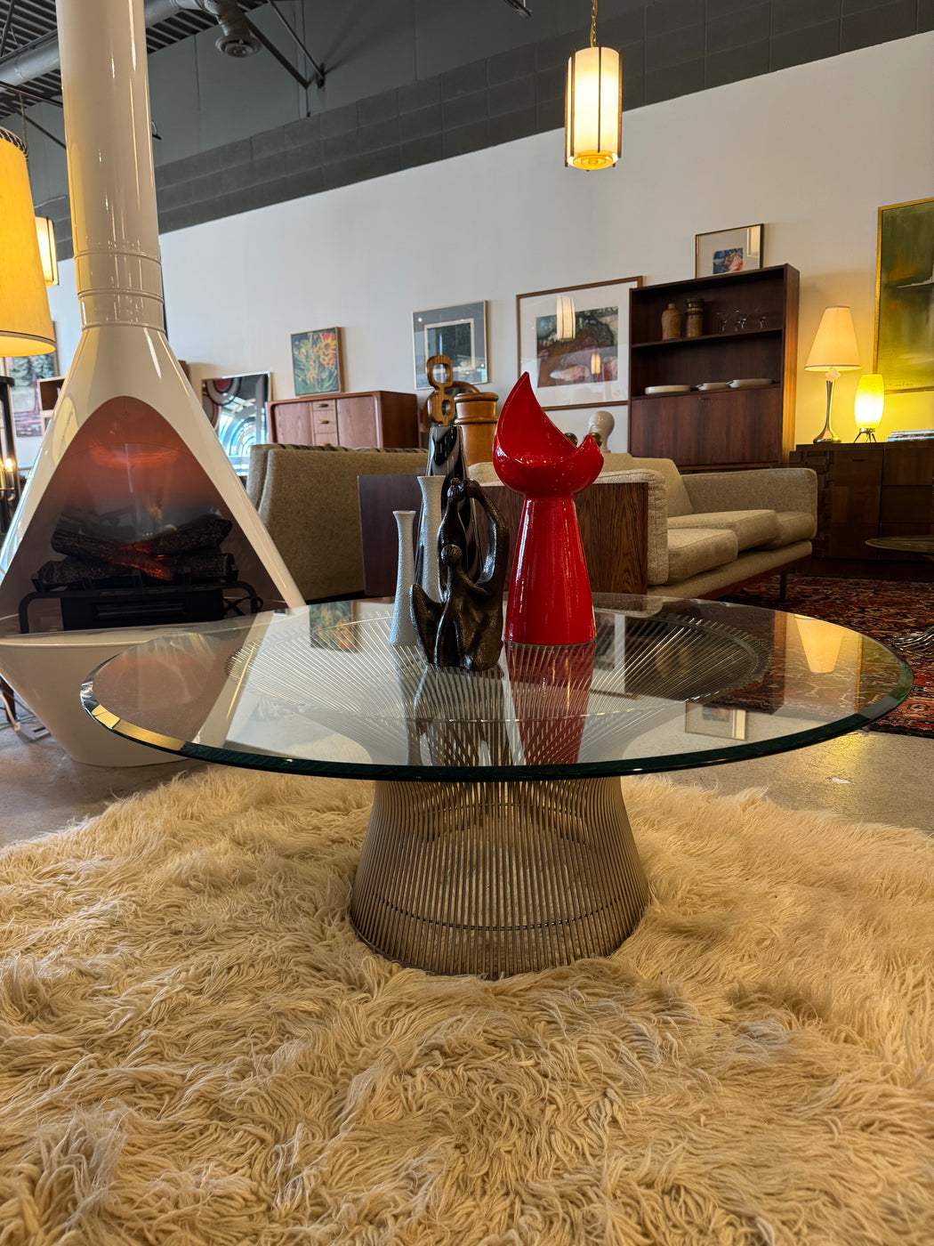Warren Platner Nickel Coffee Table