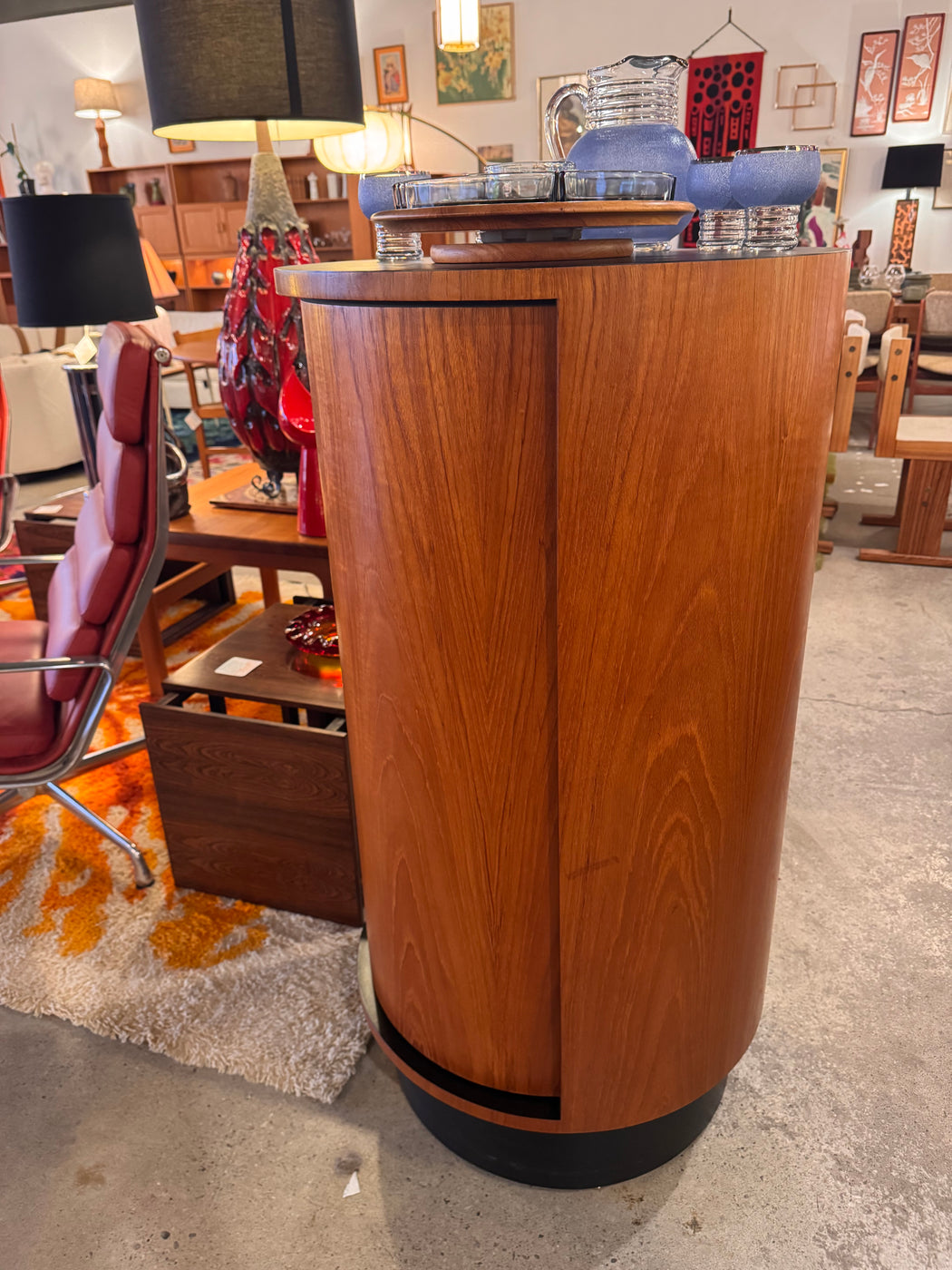 RS Associates Teak Cylinder Bar