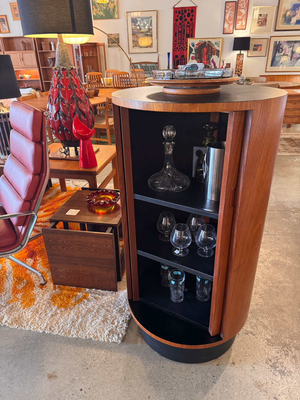 RS Associates Teak Cylinder Bar