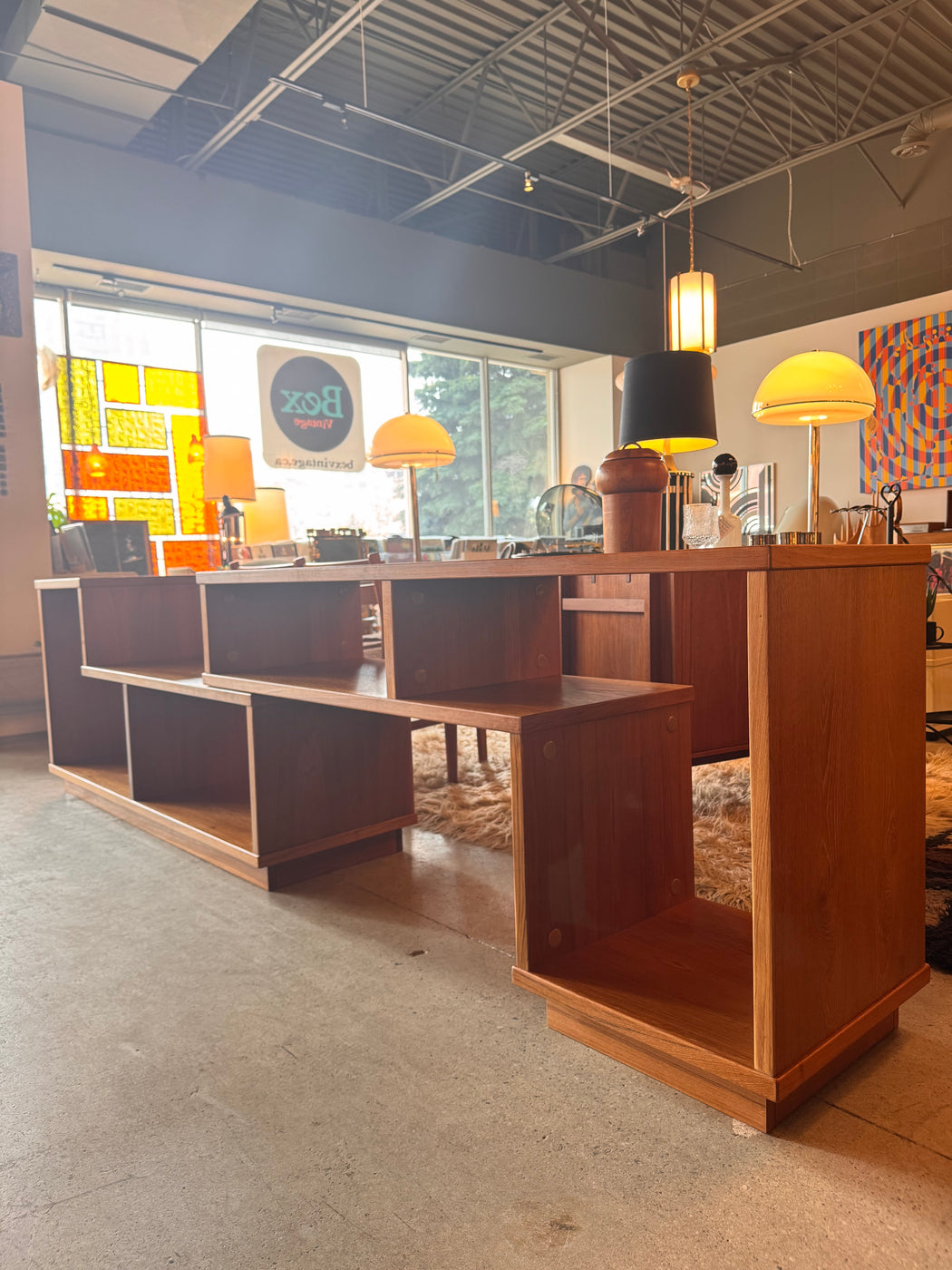 Vintage Extending Teak Shelf