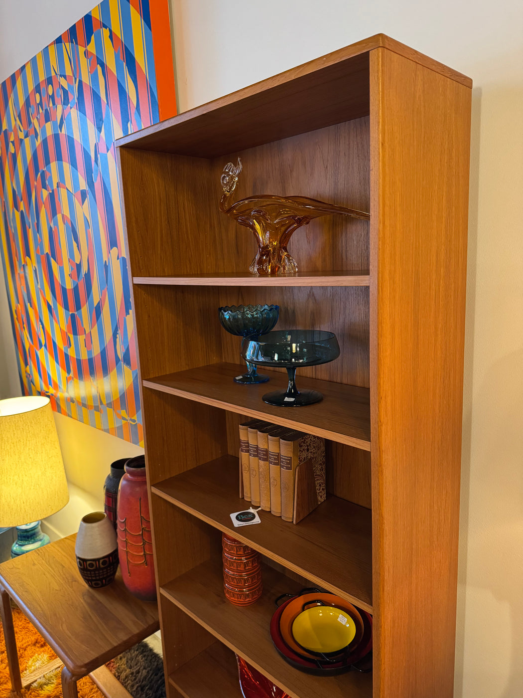 Mobican Tall Teak Bookcase