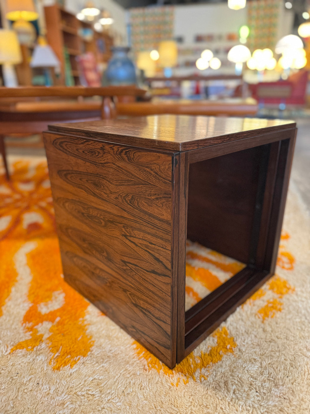 Kai Kristiansen Rosewood Nesting Cube Tables