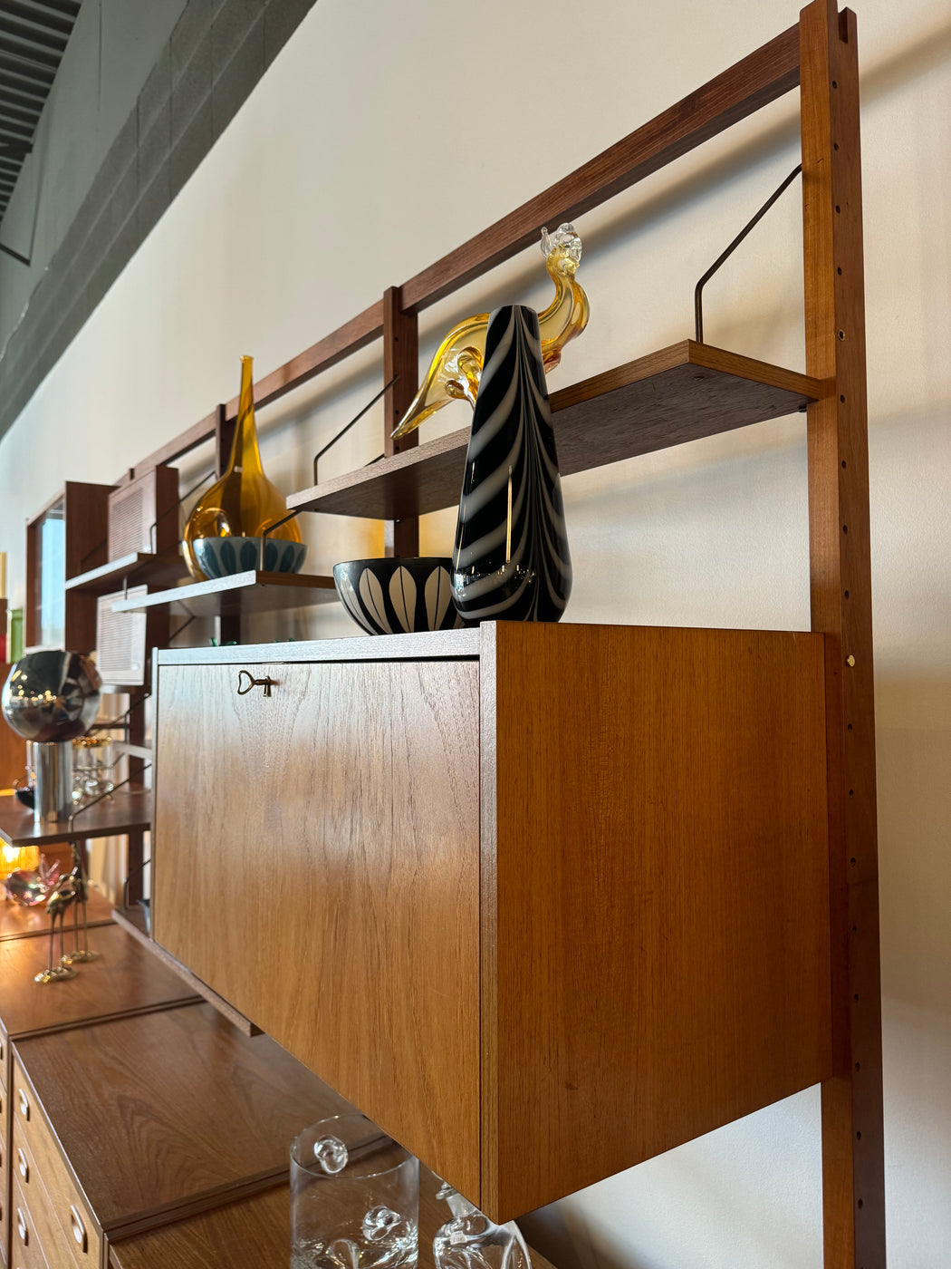 SOLD • PS Systems Teak Wall Unit