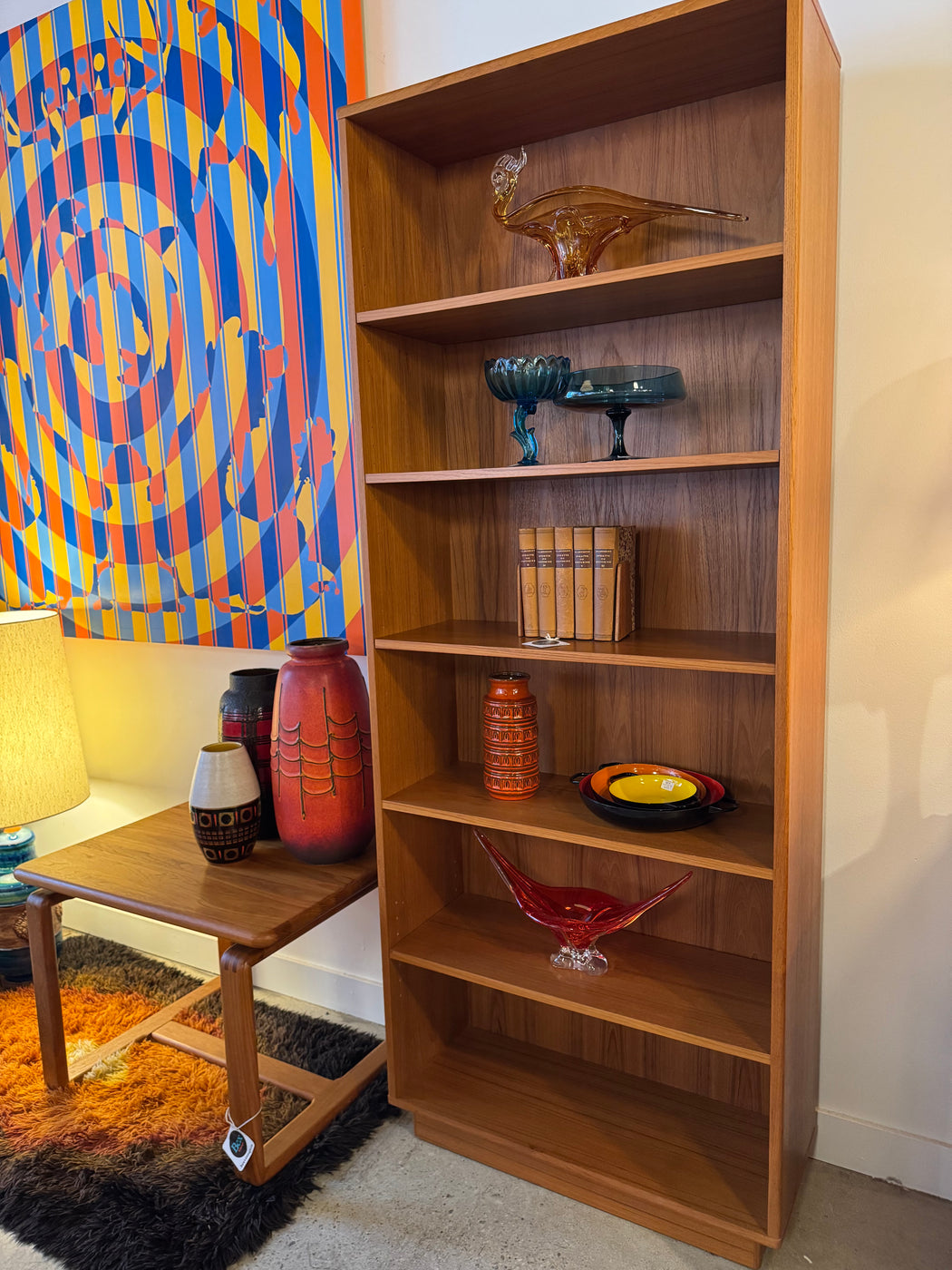 Mobican Tall Teak Bookcase