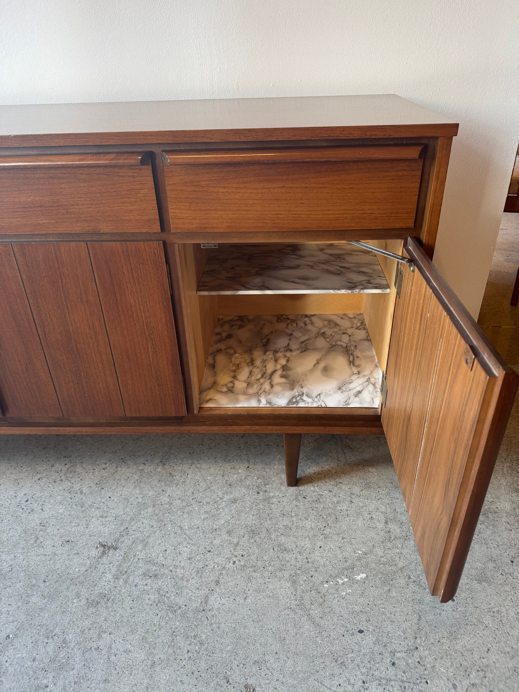 Vintage Walnut Credenza