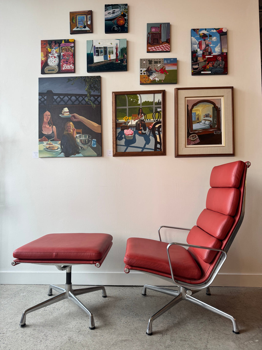 Eames Soft Pad Chair + Ottoman