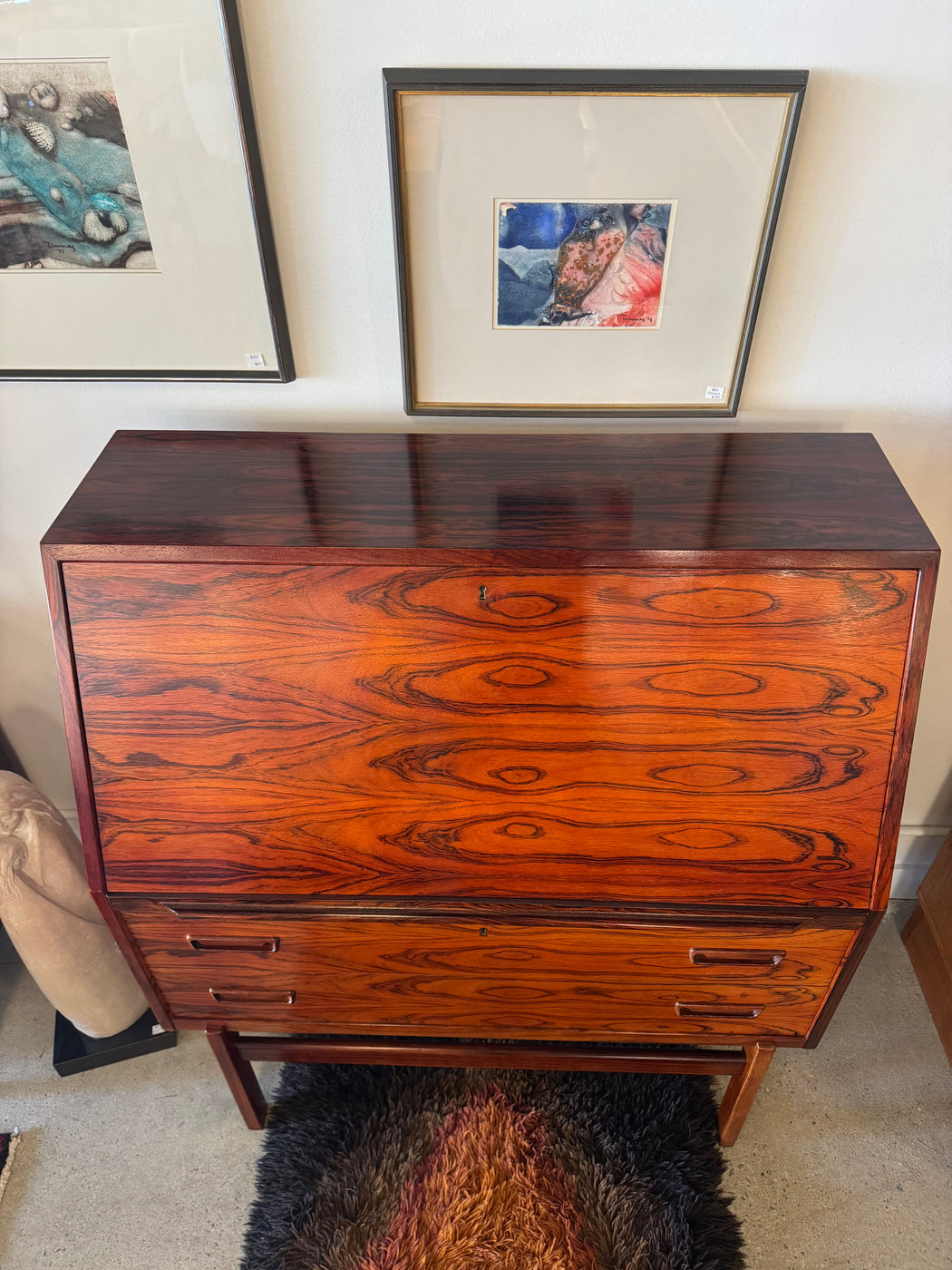 Danish Rosewood Desk by Arne Wahl Iversen