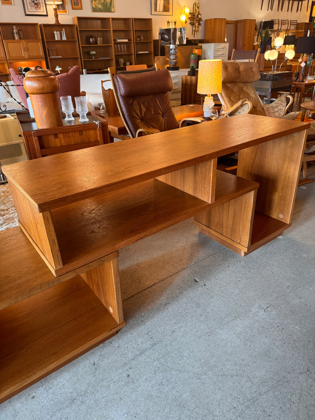 Vintage Extending Teak Shelf