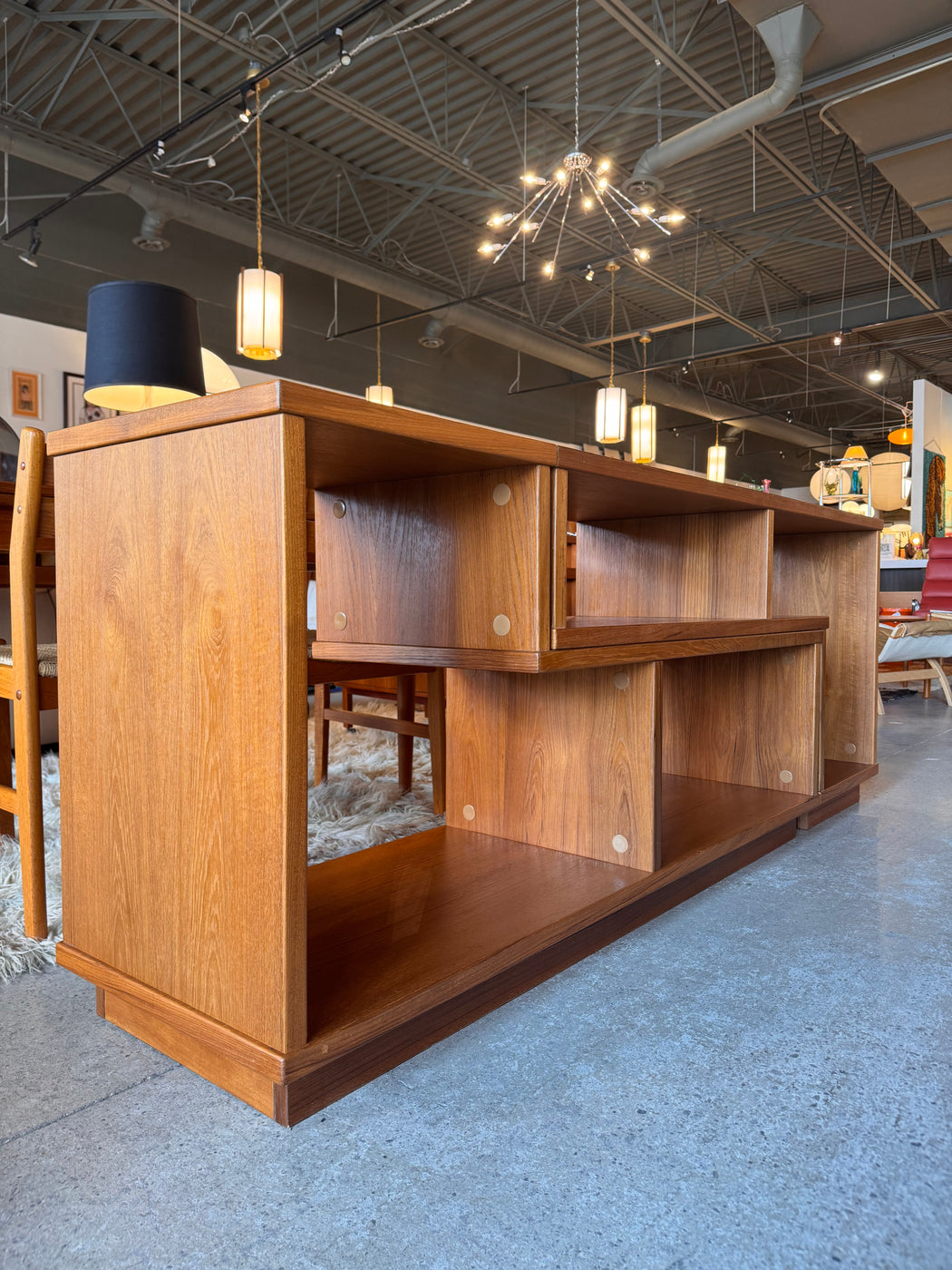 Vintage Extending Teak Shelf