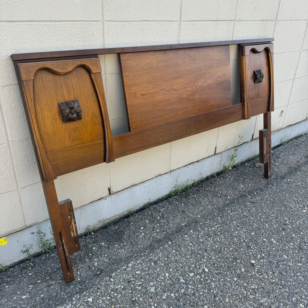 60s Walnut Double/Queen Headboard