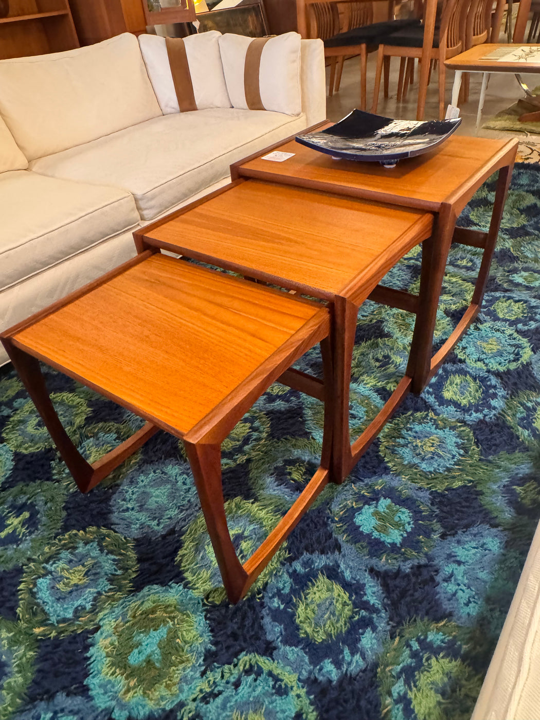 MCM Teak Nesting Tables