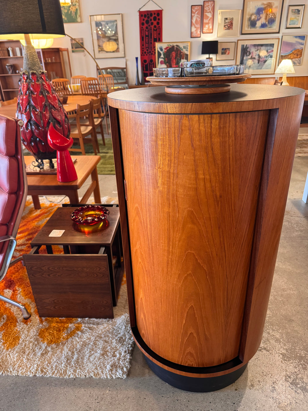 RS Associates Teak Cylinder Bar
