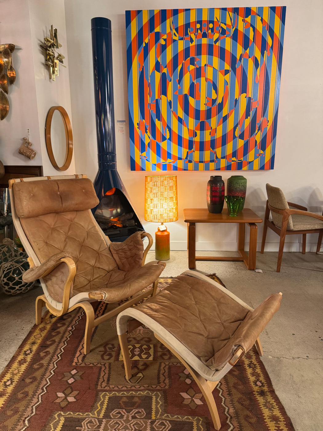 Bruno Mathsson Pernilla Chair + Ottoman