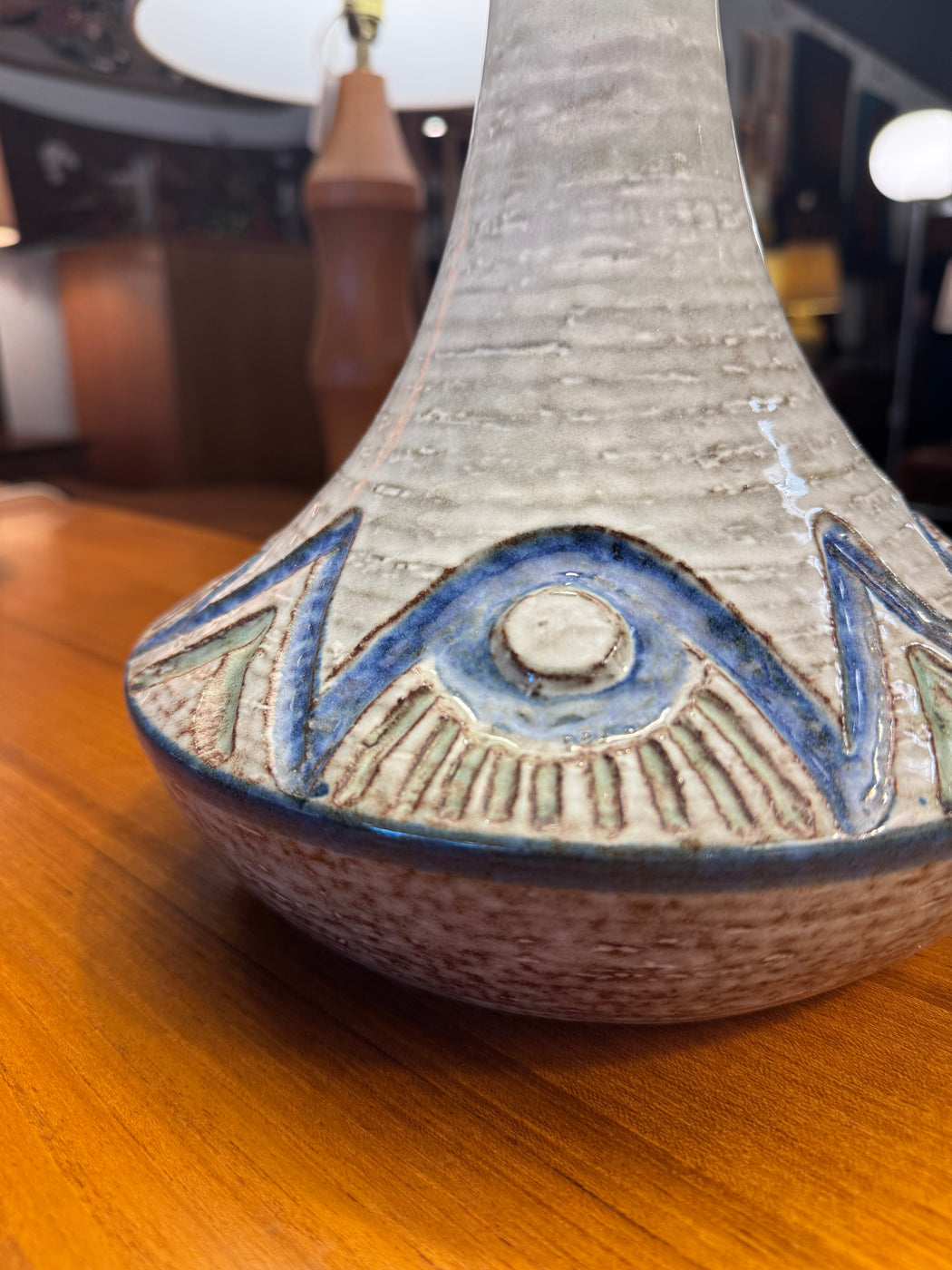 Pair of Ceramic Soholm Stentoj Lamps