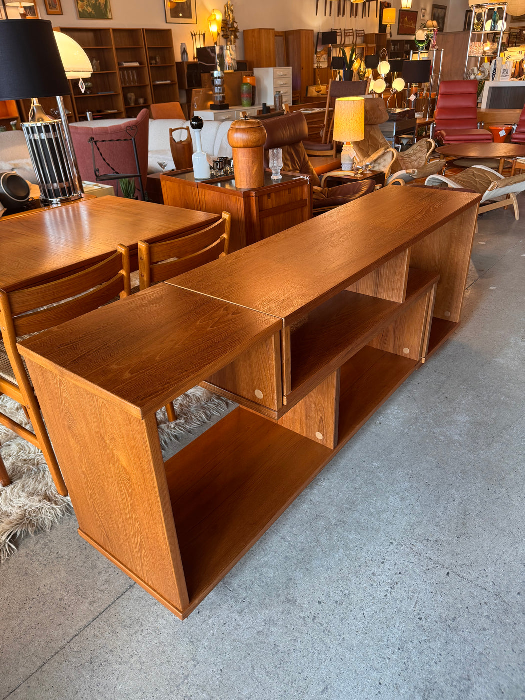Vintage Extending Teak Shelf