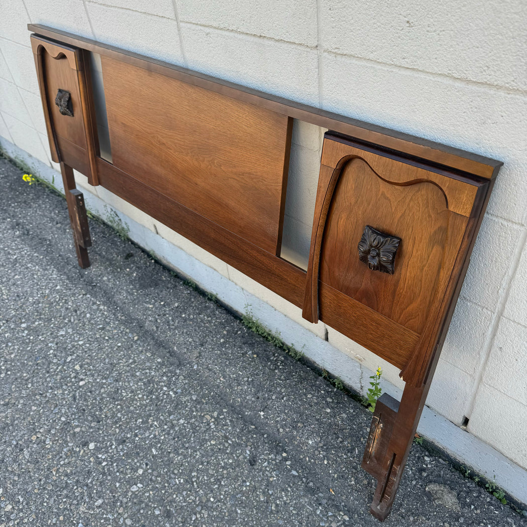 60s Walnut Double/Queen Headboard