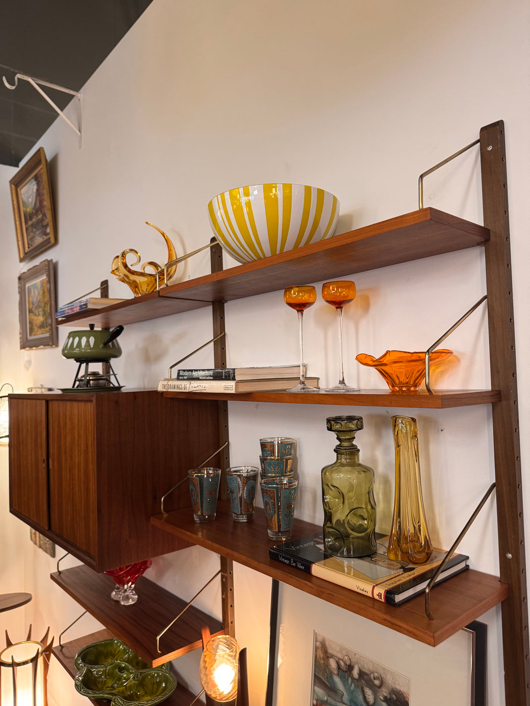 Danish Walnut Wall Unit