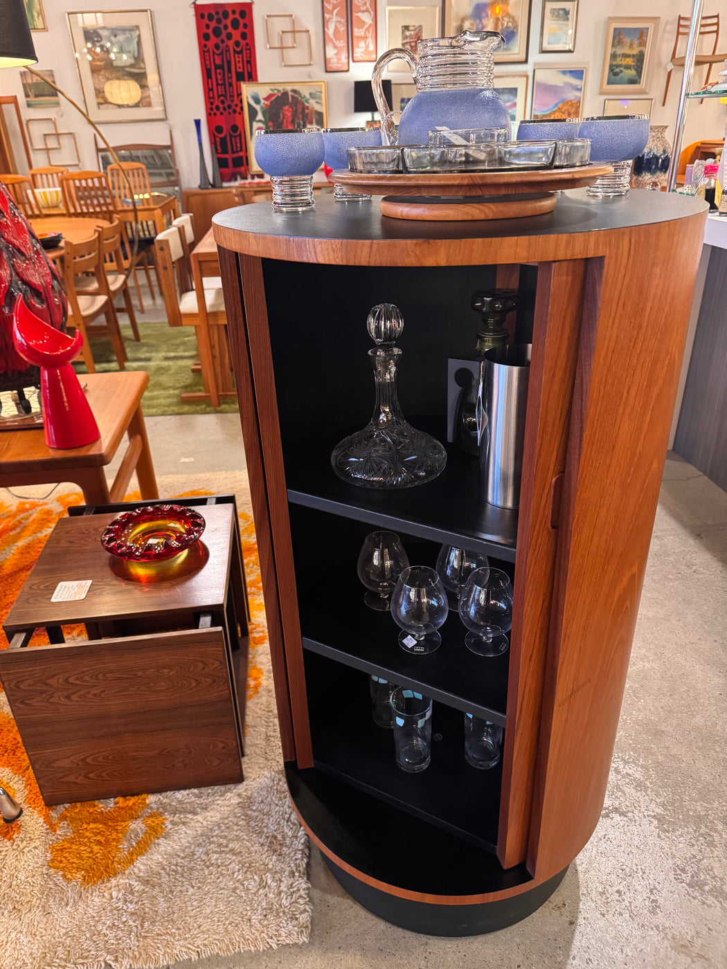 RS Associates Teak Cylinder Bar