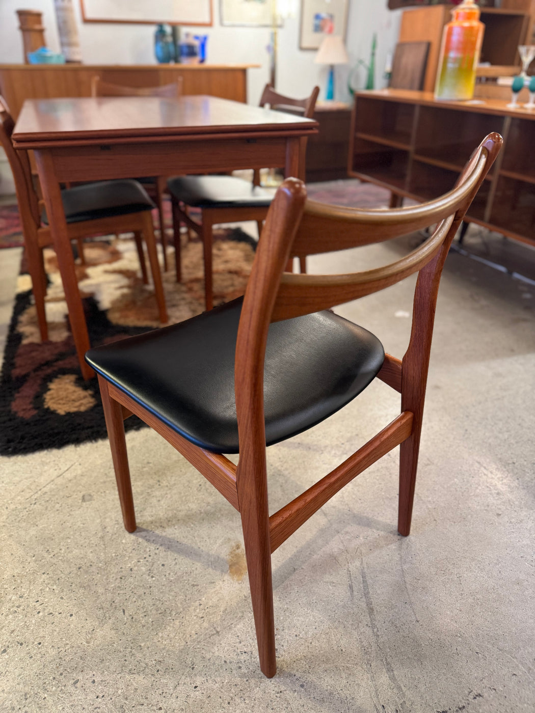 Set of 4 Danish Teak Dining Chairs