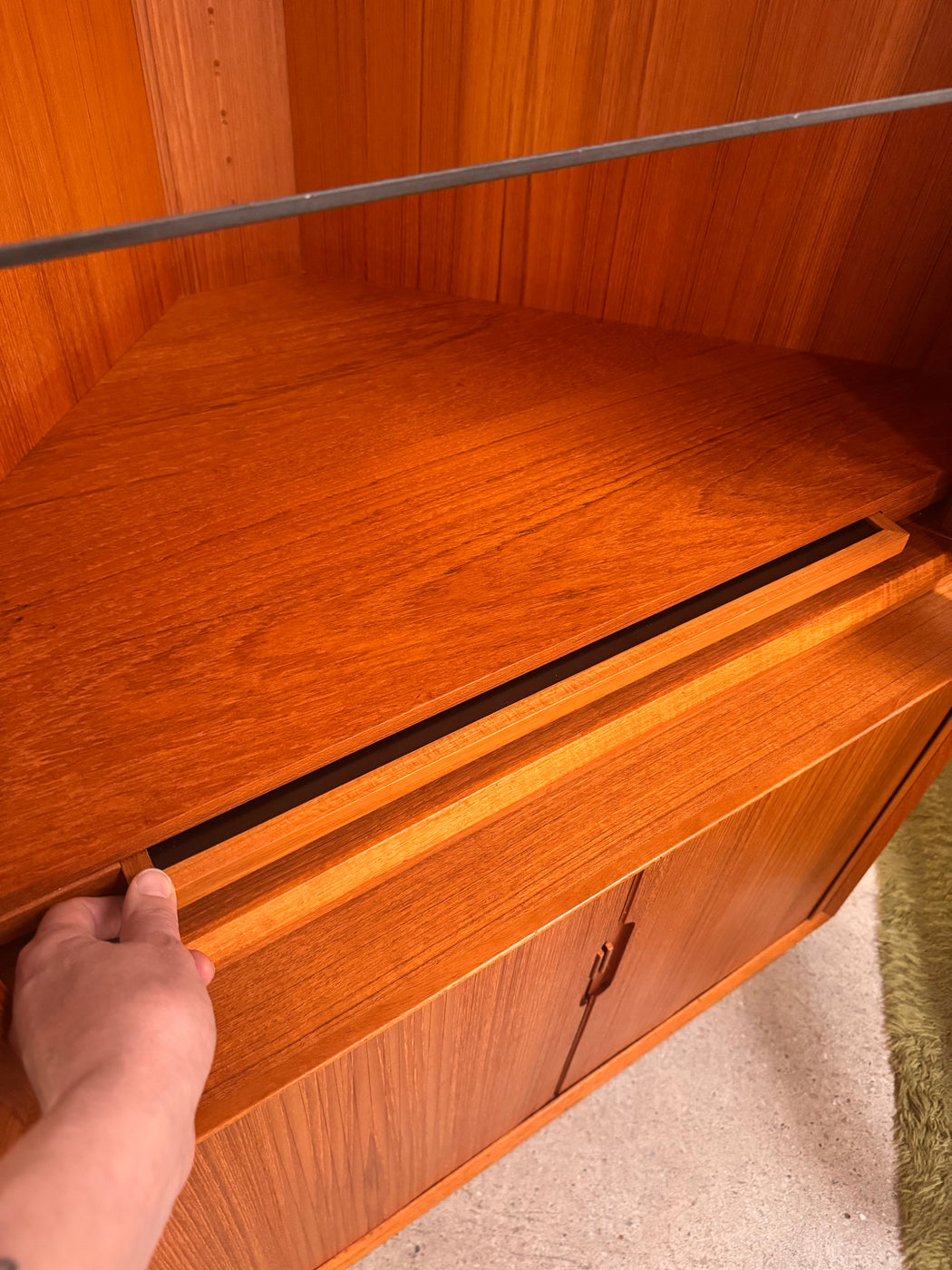 Danish Teak Corner Cabinet