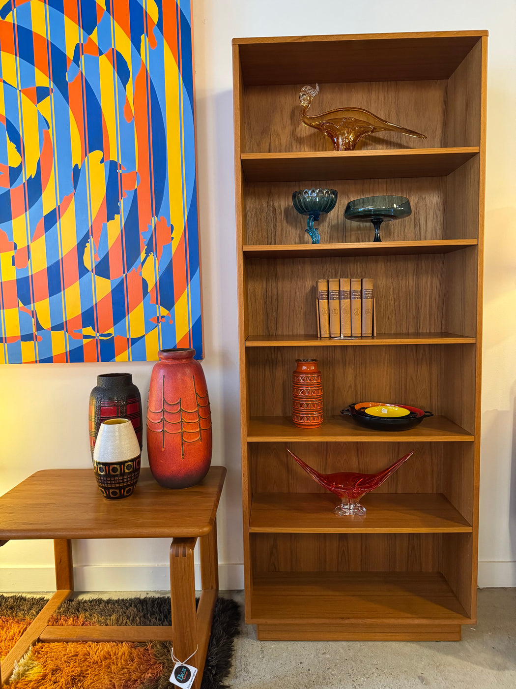 Mobican Tall Teak Bookcase