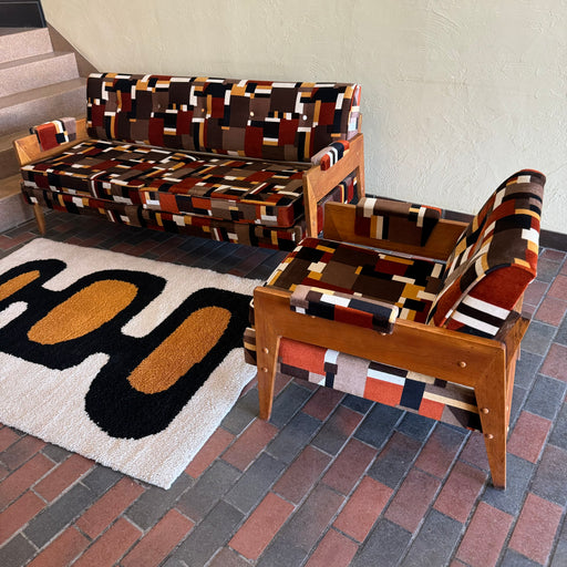 MOVING SALE• Groovy 70s Sofa + Chair