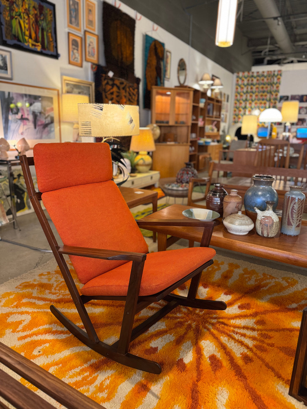 Poul M. Volther for Frem Rojle Rocking Chair