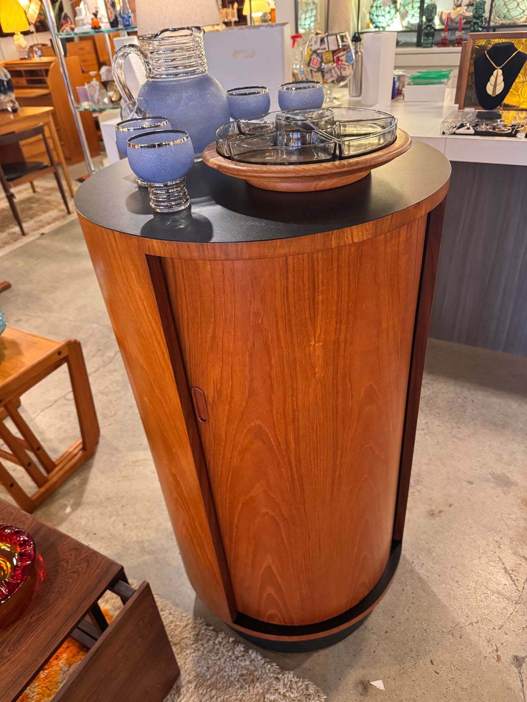 RS Associates Teak Cylinder Bar